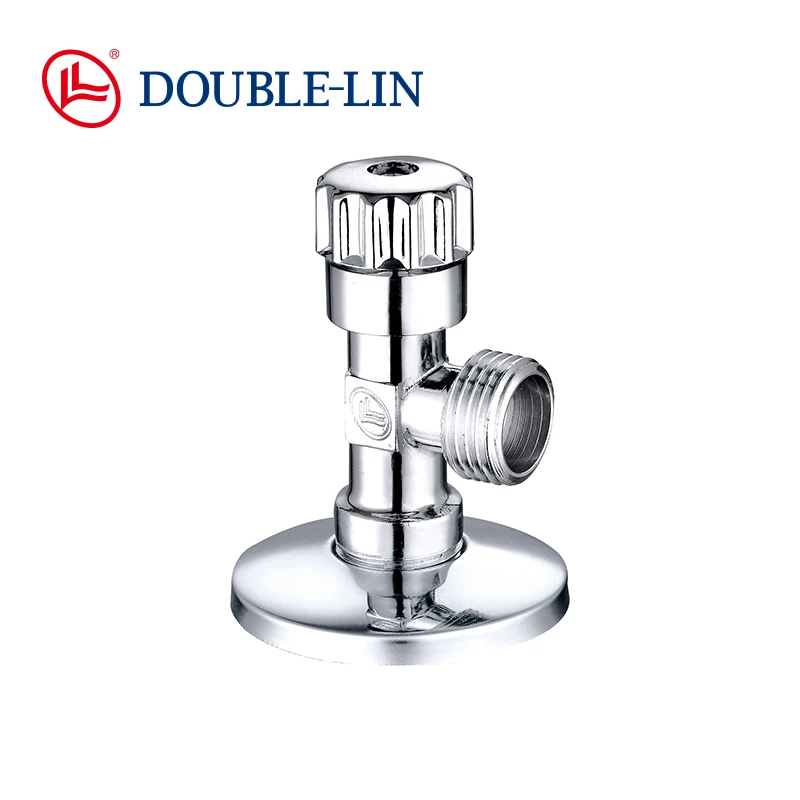 Полированные хромированные Угловые Клапаны 1/2x3/8 дюйма из АБС