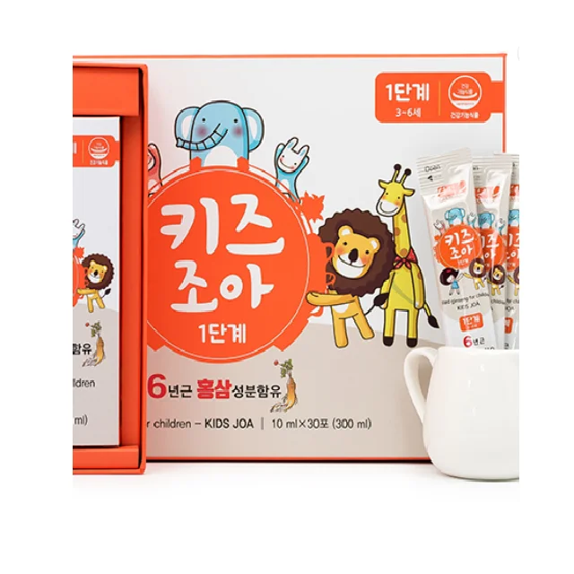 Kids-Joa_Korean для лица с экстрактом красного женьшеня для детей здоровыми Функциональное питание для лица с экстрактом красного женьшеня концентрат и различные традиционные ингредиенты