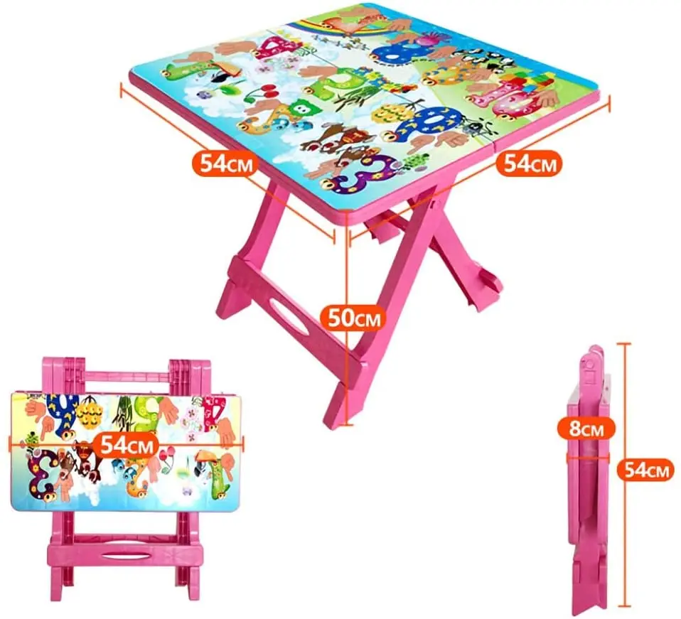 25 inch tail plastic folding table for children kids school study