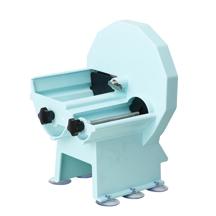 Easy Operation Manual Control Double Slot Plastic Case Food Slices Fruits Vegetables Slicer Cutter