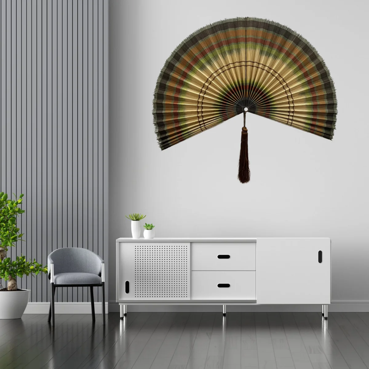 Best Selling Wall Fan Wall Decoration Fan Hanging Bamboo Handicraft Vietnam for Home Vintage