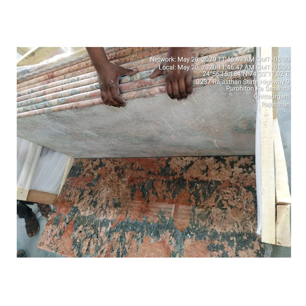 Лидер продаж лучший сорт Плитка Из Сплава Золота гранит продавец из Индии