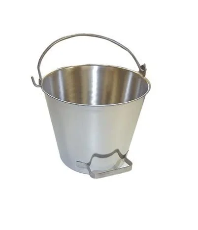 stainless steel pail seamless bucket with shiny polish