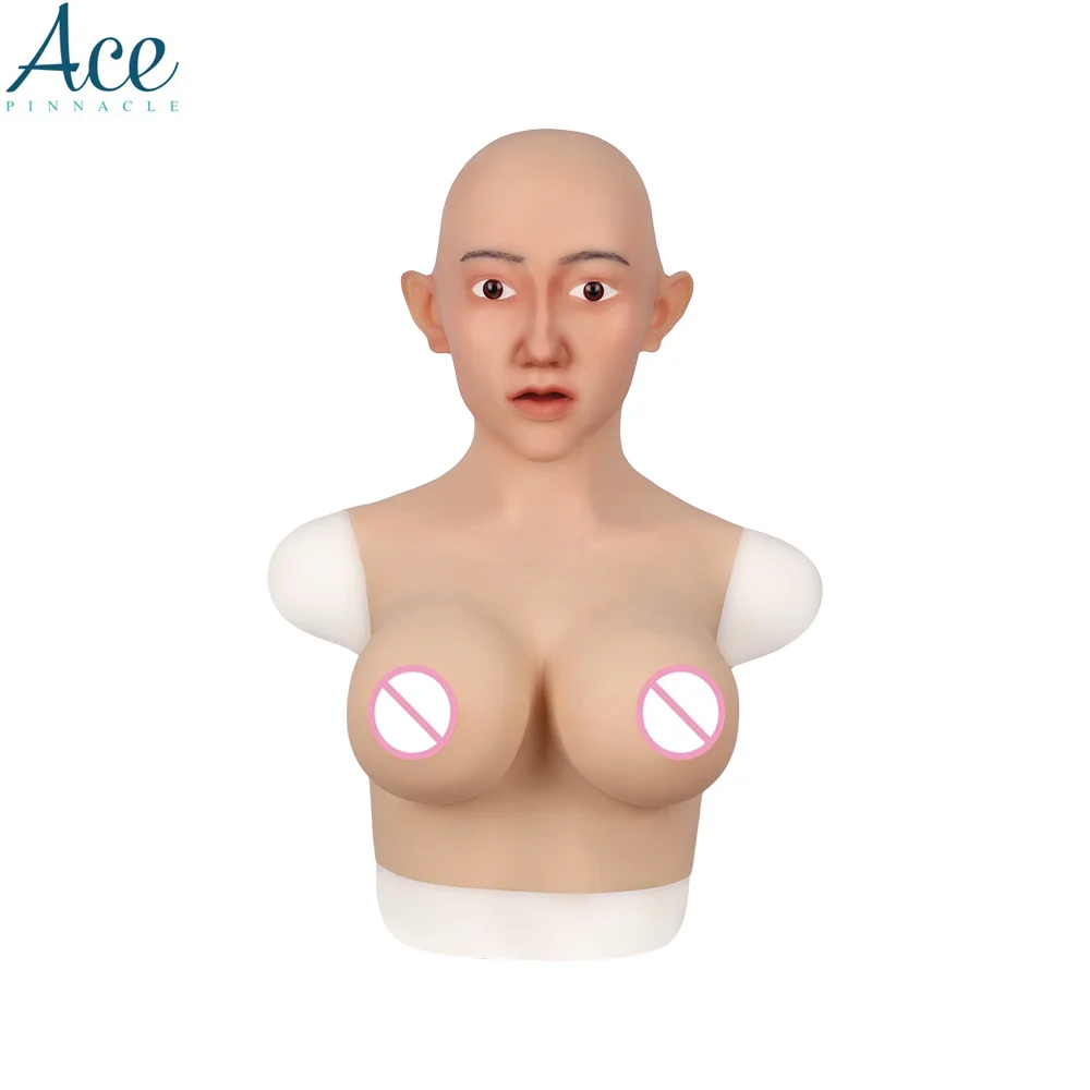 Силиконовая женская маска, хлопковые формы для груди, чашка E MS101, реалистичные Красивые особенности лица для костюма на Хэллоуин