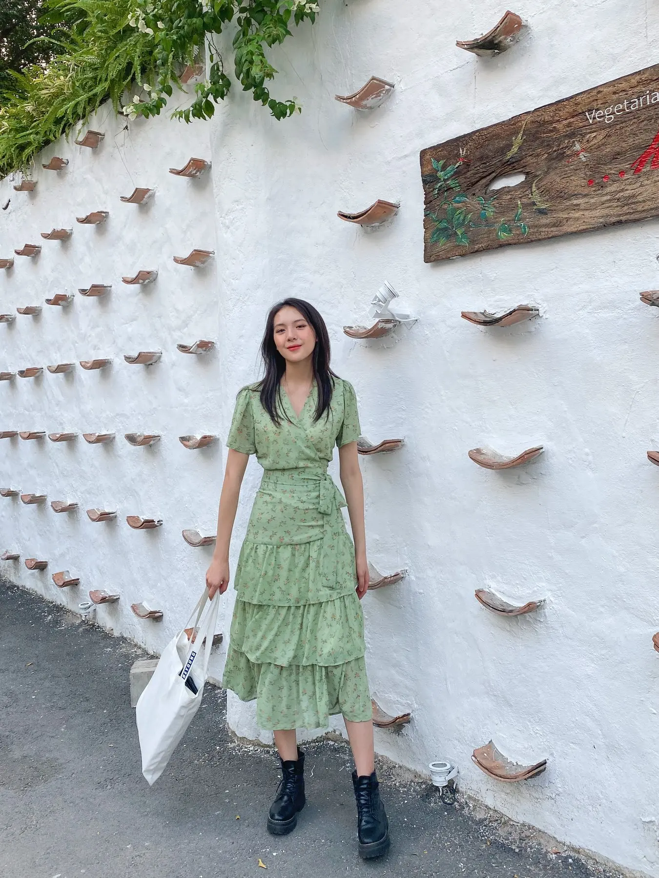 New Arrivals 2020 Clothing Women Summer Dress Casual Floral Dresses Set Tiered Skirts Made in Vietnam