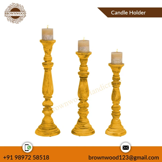 Деревянный декоративный подсвечник ручной работы/подставка по привлекательной цене