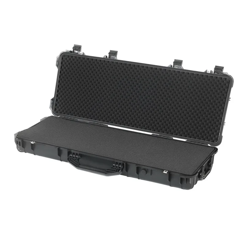 
 Изготовленный на заказ длинный Чехол на колесиках жесткий безопасный ударопрочный чехол с защелками и пеной  