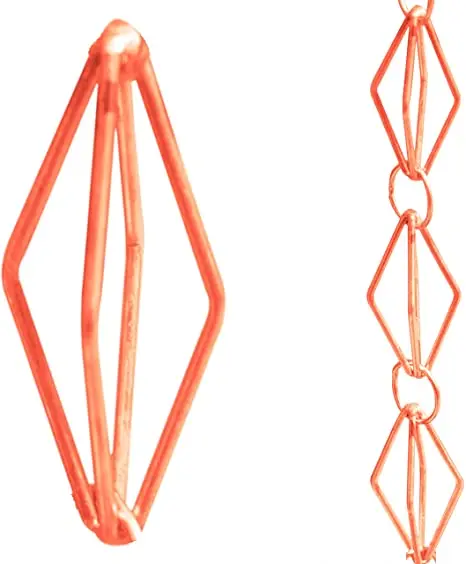 Декоративные колокольчики для сада подвесная медная молотковая дождевая цепочка дома и