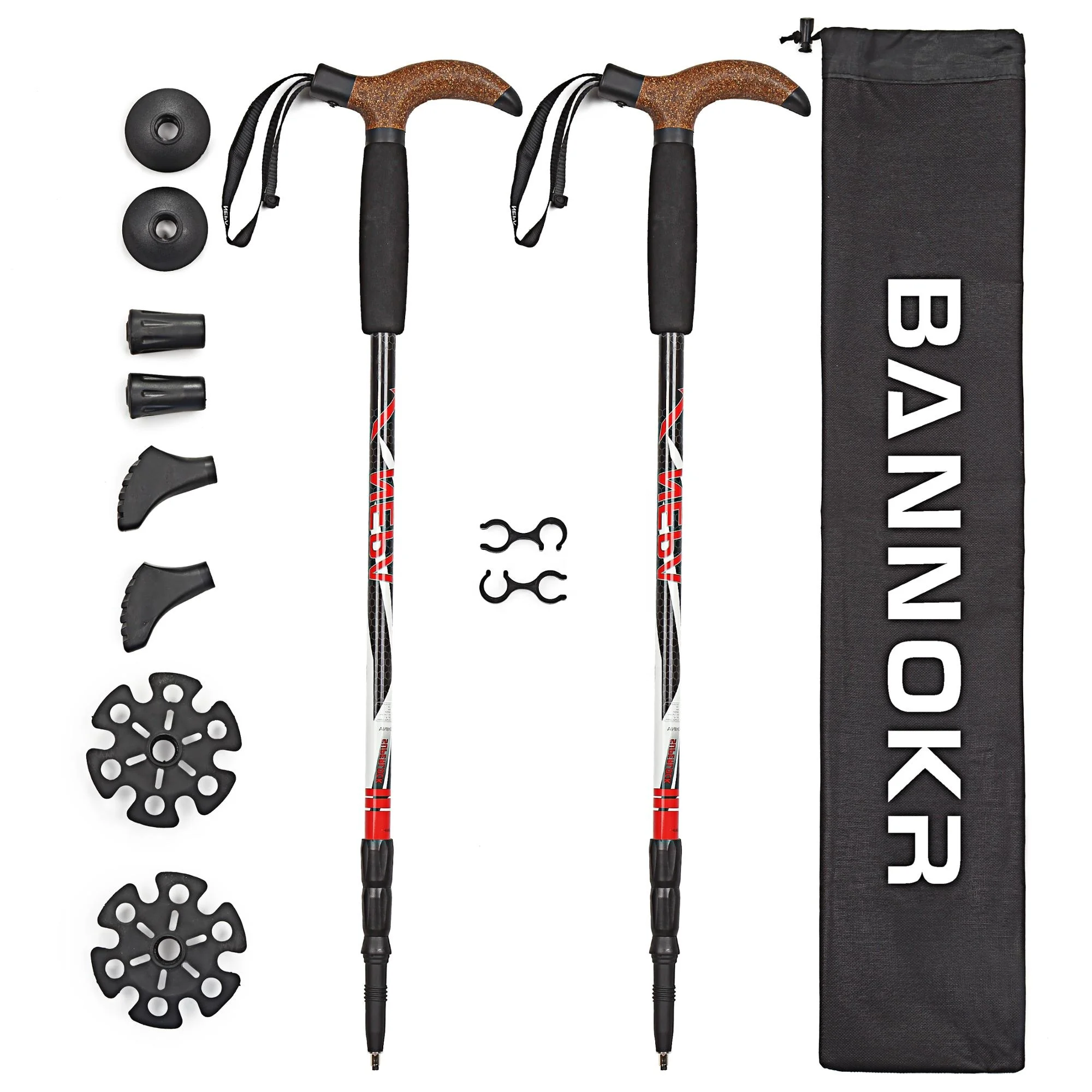 
Stretchable Mountain Climbing Best price For Senior Anti-slip Plastic & Cork Grip Anti Shock walking stick 