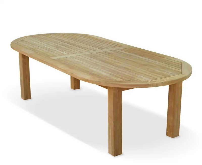 Teak Oval Table And Bech Dining Set Outdoor Furniture
