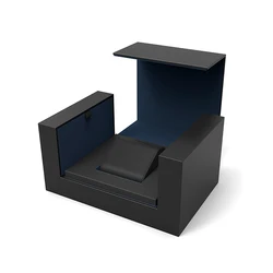 Специальная бумага с логотипом на заказ, черная коробка для часов с логотипом на заказ, бумажная коробка для часов с логотипом на заказ