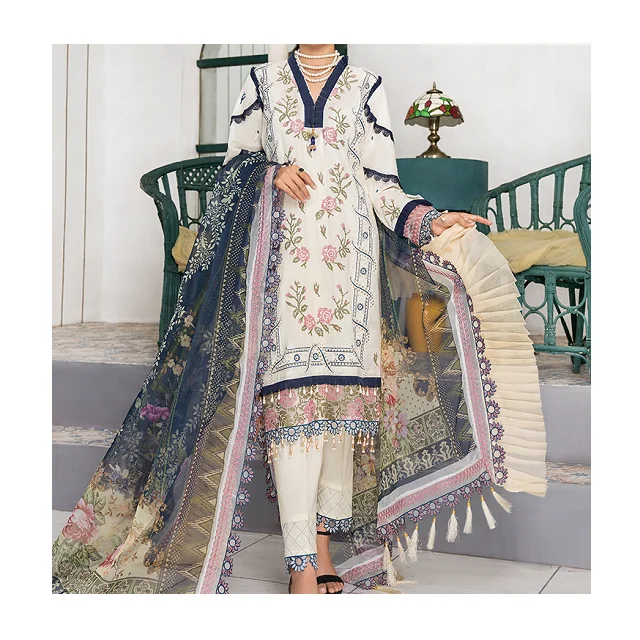 High Quality Comfortable Summer Wear Lawn 3 Piece Suit Available For Women In Affordable Prices On Sale