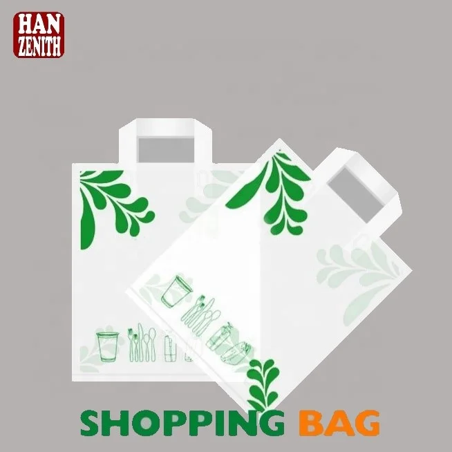 
100% Biodegradable Compostable PLA (Polylactic Acid) Plastic Shopping Bag 