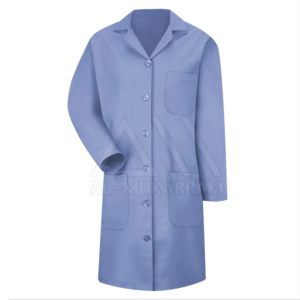 
Customized Pink Hospital Lab Coat For Women Long Sleeve Large Size 