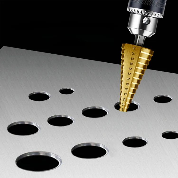 2021 Stainless Steel Iron Cone Triangle Long Pipe Water Bit Garden Hole Spiral Drill