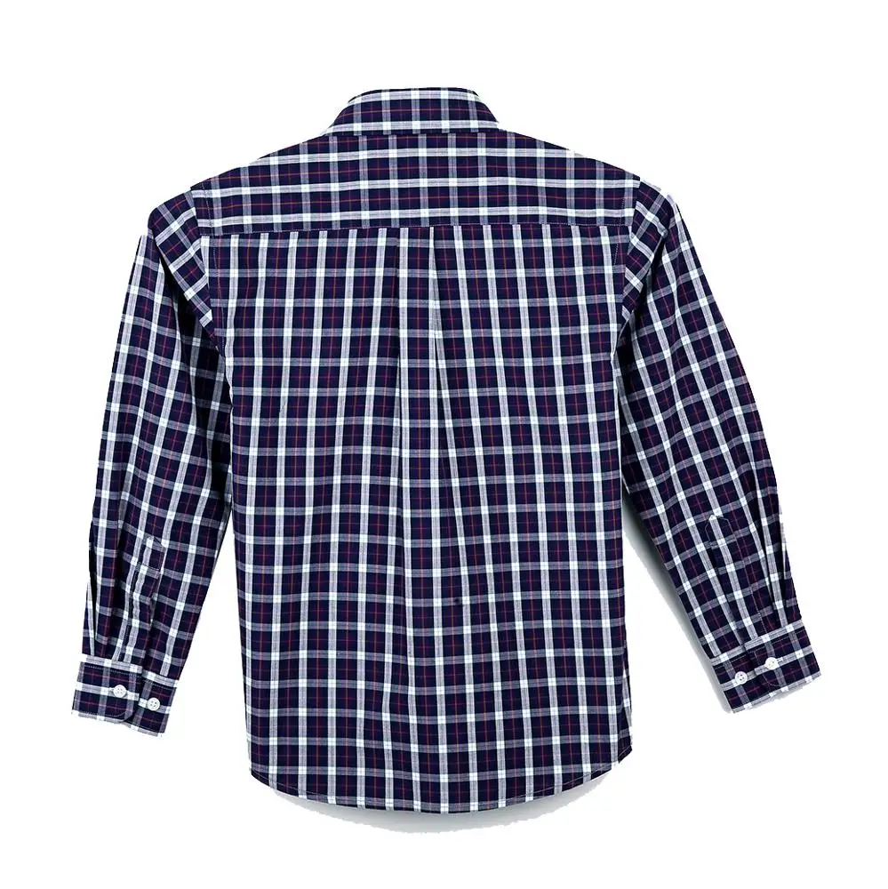 Wholesale price bulk quantity durable check dress shirt