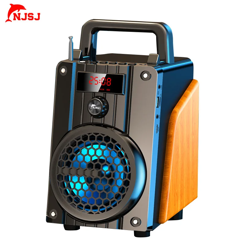  Bluetooth-Колонка NJSJ для домашнего кинотеатра Портативная Беспроводная колонка дома и улицы
