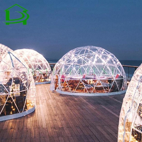  Геодезическая купольная палатка для прозрачной столовой 4 м 5 6