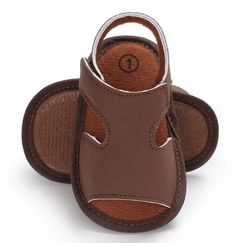 Soft Newborn Barefoot Infant Toddler Summer PU Baby Girl And Boy Sandals