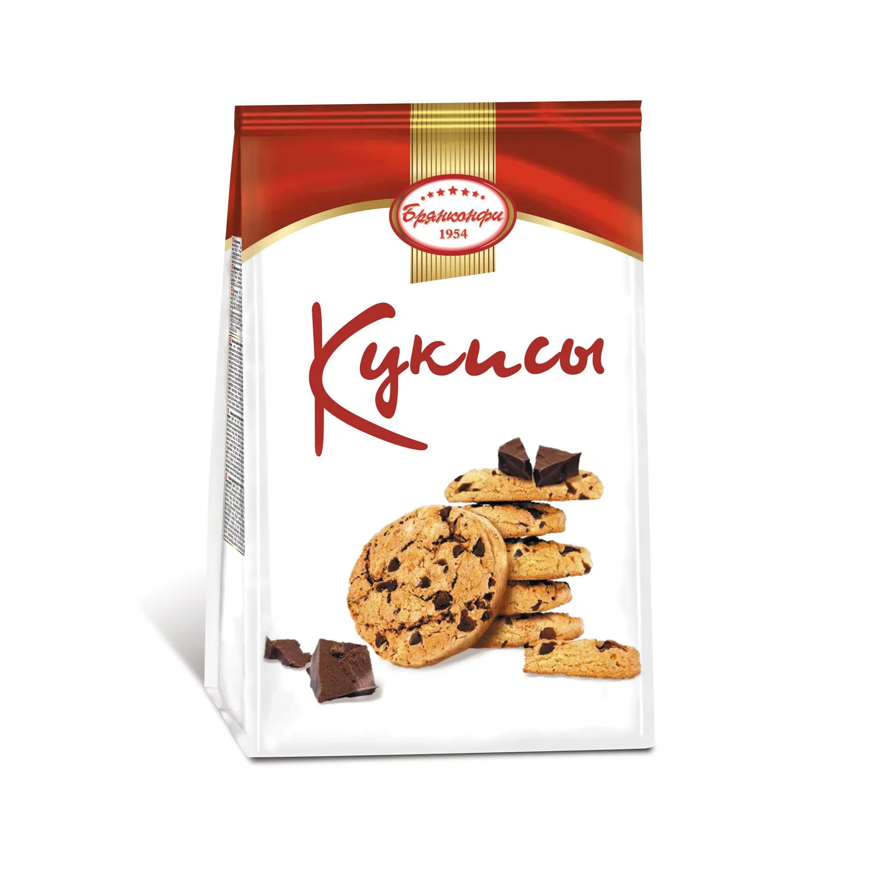 
Wholesale Multi-grain Cookies 1/250 Classic Butter Cookies With Pieces Of Milk Chocolate 
