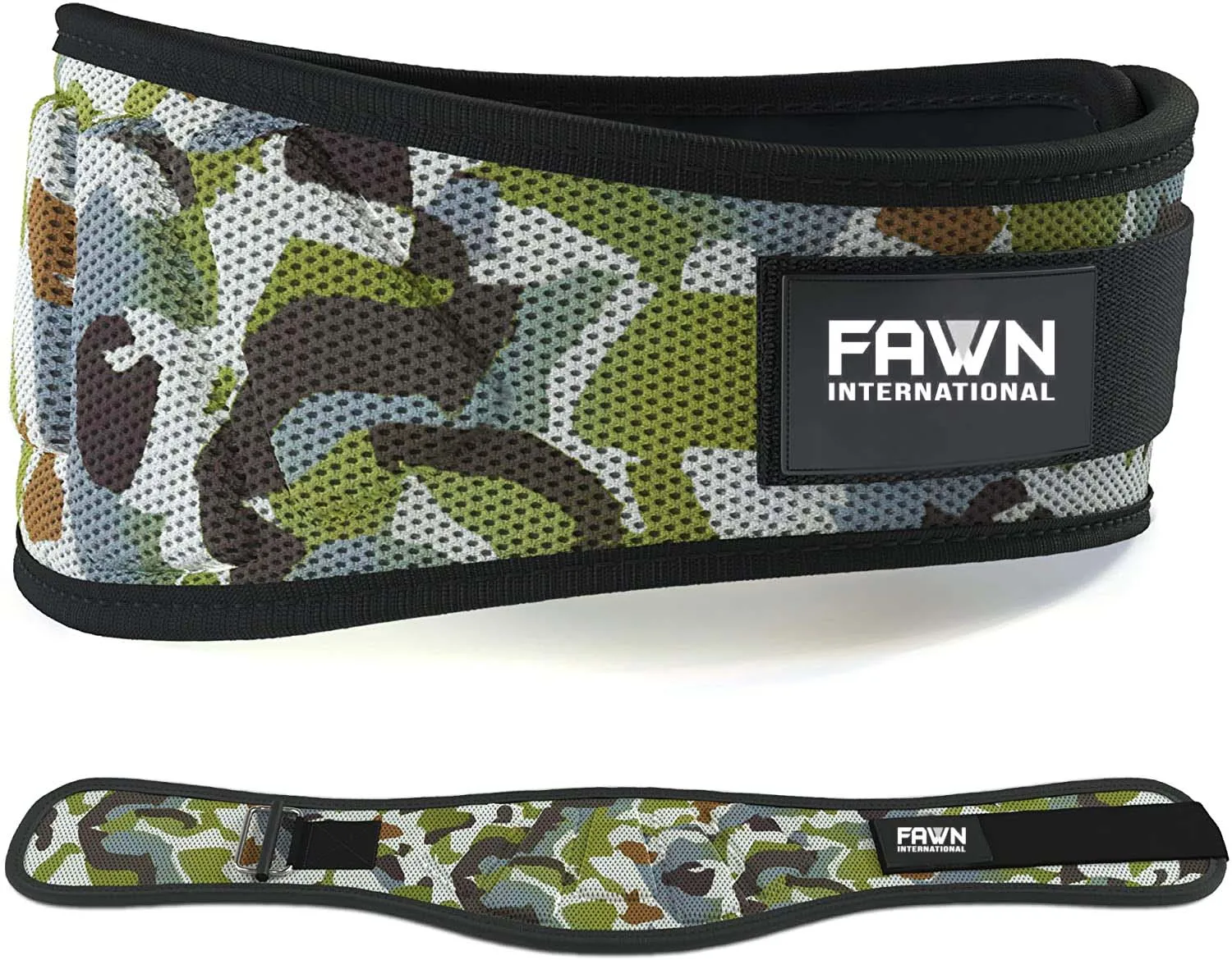 Weight Lifting Belt w/Hook & Loop Perfect Heavy Duty Back Support for Weightlifting Bodybuilding Powerlifting.