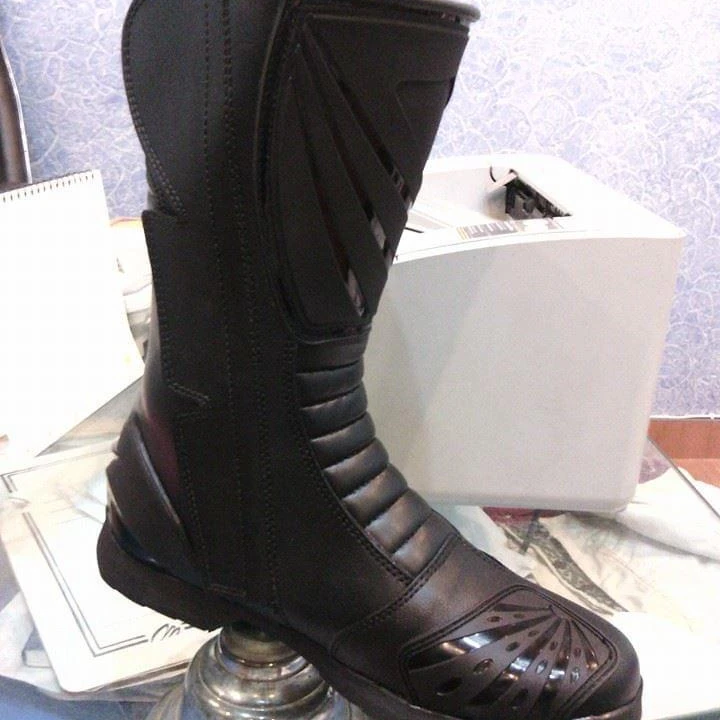 
Pro biker leather Motorbike motorcycle boots men racing bots motor bike shoes for unisex 