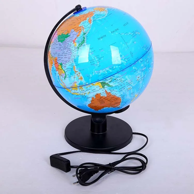 LED Table Lamp Desk Night Light World Globe Map Lamp with Stand for Children  Educational Interactive Astronomy Geography