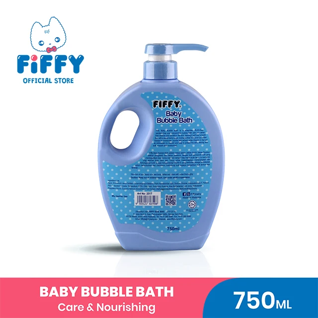  * Экономичная упаковка FIFFY Baby shower гель для детского душа мытья тела пузырьки ванны без парабенов с алоэ вера-750 мл x 2