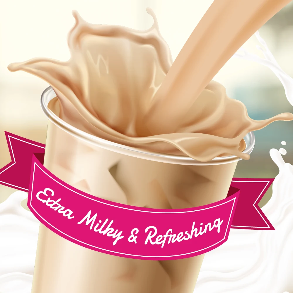 No Preservative Instant Bubble Milk Tea Powder Thai Tea Flavor