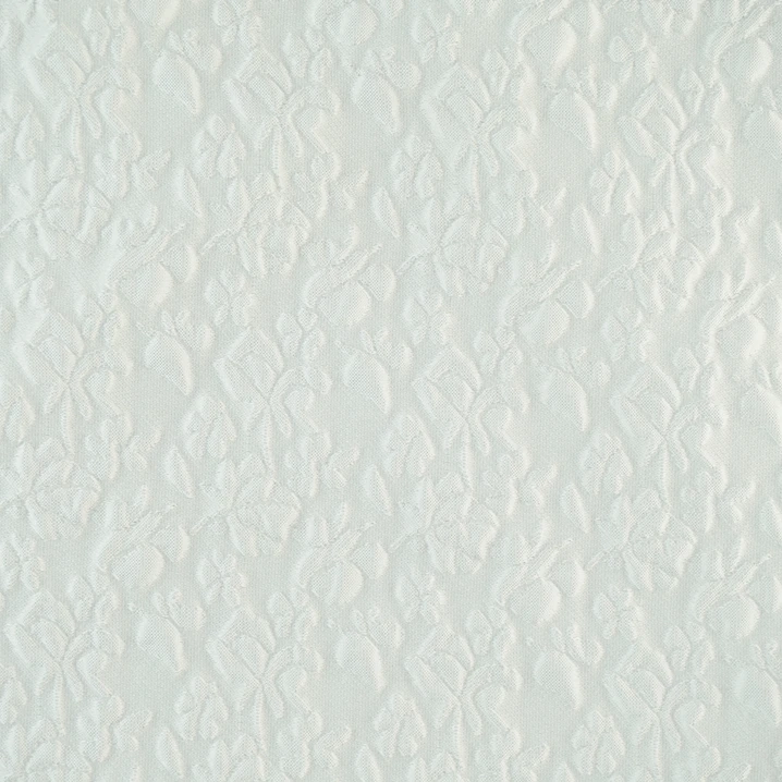 White foam micro stereo small leaf jacquard 100% pure polyester for evening dress fabric