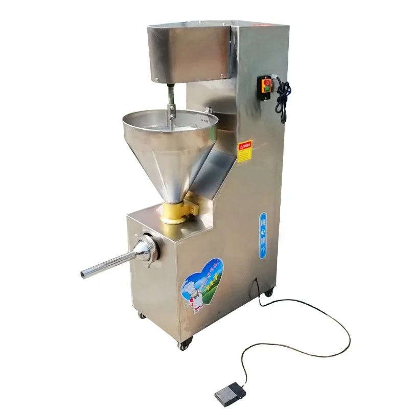 Cheap price meat block filling sausage stuffer twisting machine automatic stainless steel filling machine