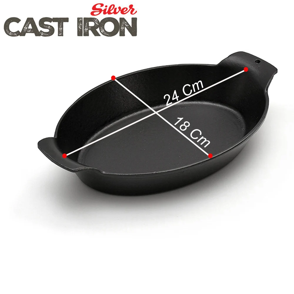 Чугунная форма fajita для сковородок и стейков