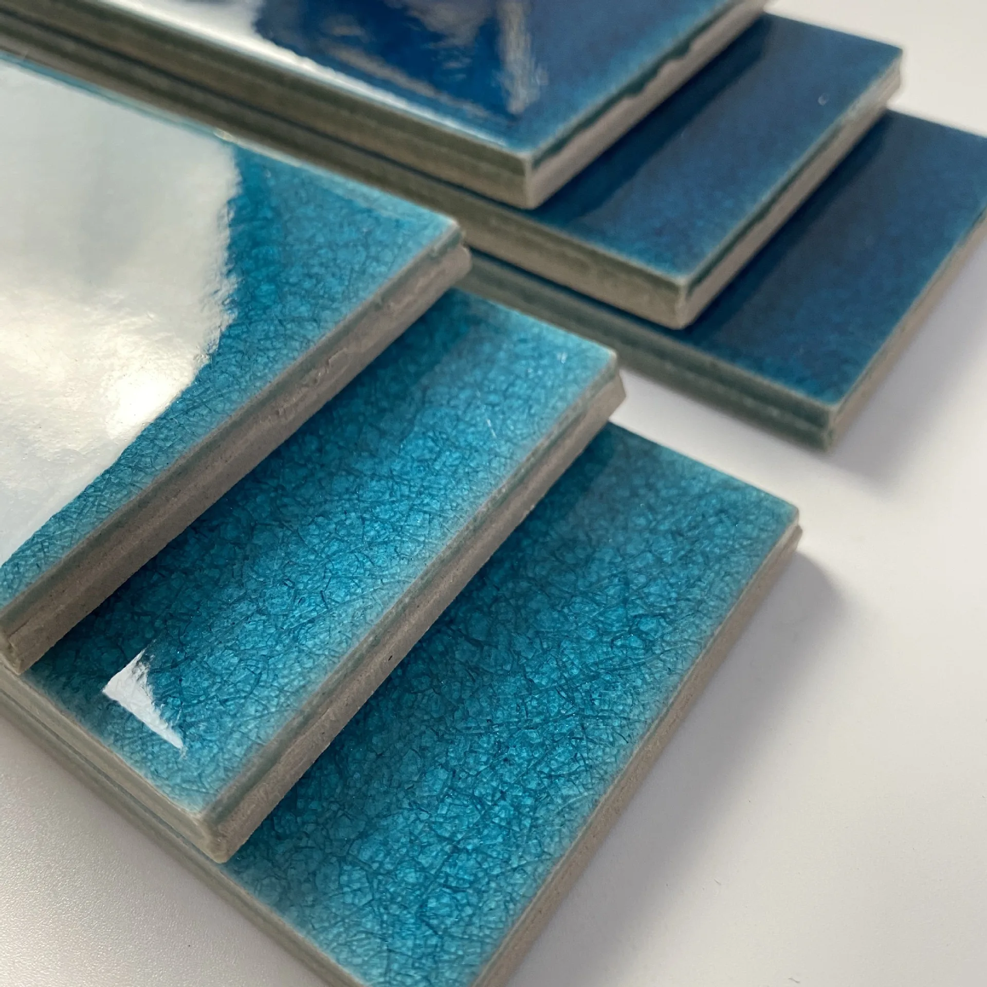 60x200mm Luxury Handmade Ice-Cracked Moroccan Ceramic Wall Bricks Polished Glazed Porcelain Art Tiles for Kitchen Bathroom Wall