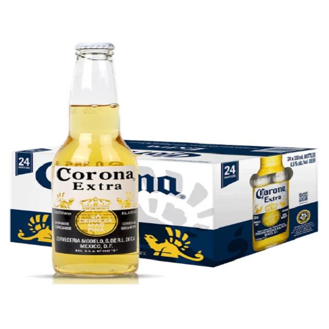 
Corona Extra Mexican Lager Beer, 24 pk 12 fl oz Bottles, 4.6% ABV 