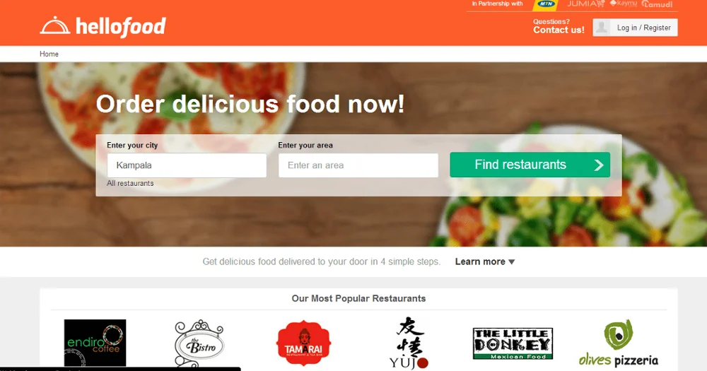 Best food store website design in