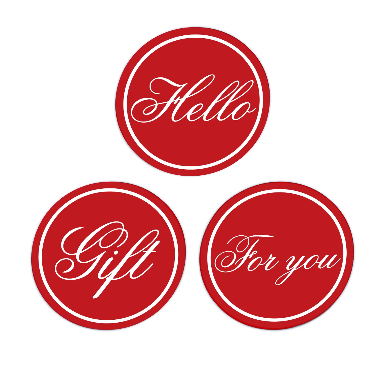 
Customized specification label die cut round sticker 