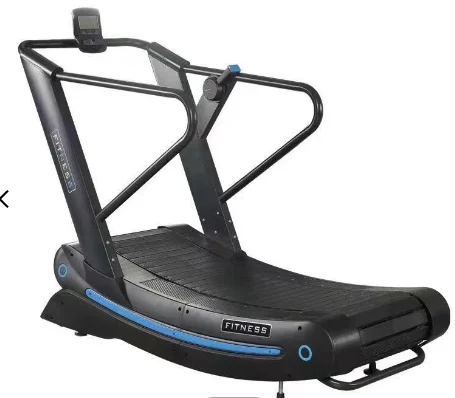 Commercial Fitness Non-motorized Speed Fit Wood way Treadmill Self-generated Curved Treadmill