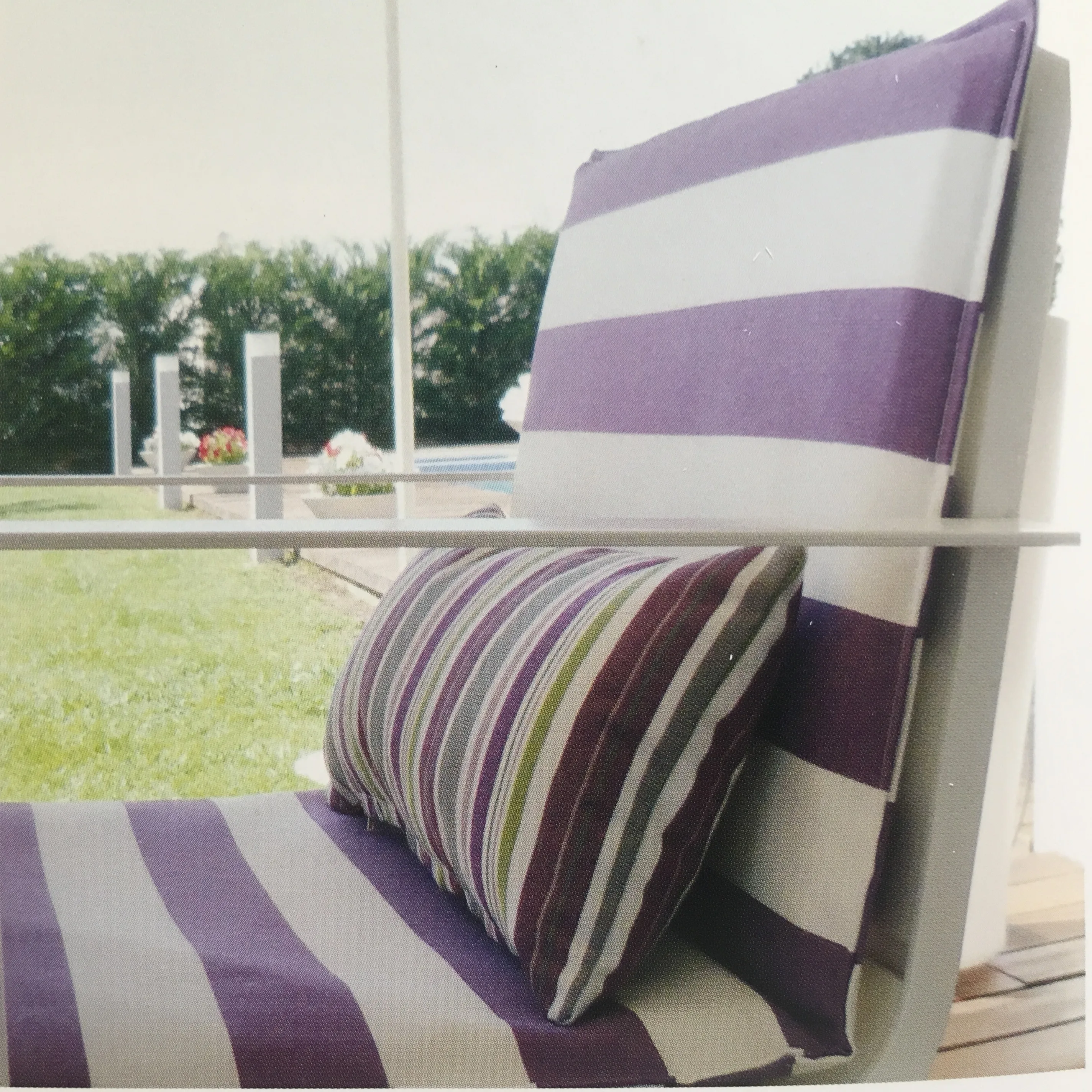 
outdoor cushion Fabric 100 Solution Dyed Acrylic Plain Waterproof Beach Gsm Style patterned Tent Feature Weight Material Yarn 