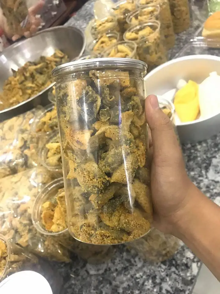 Закуска из рыбной кожи/хрустящая закуска соленой яичной кожи морепродуктов/мс.