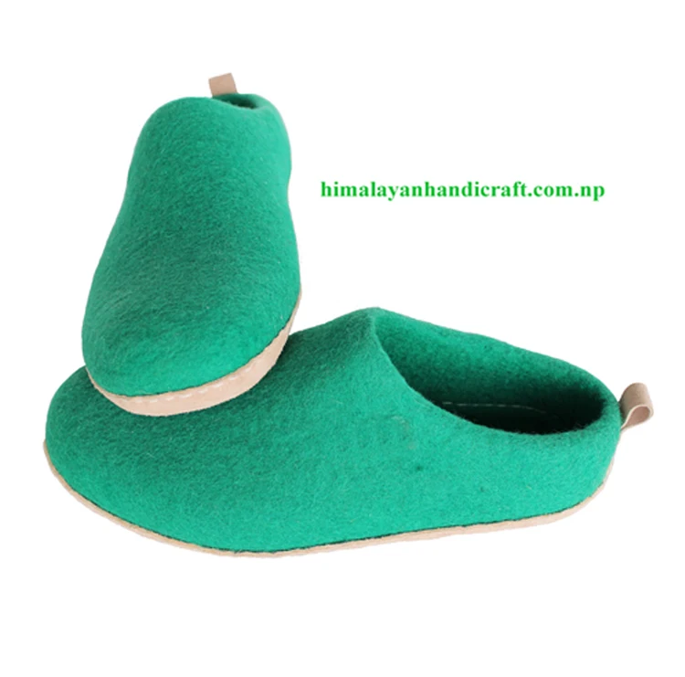 Handmade in Nepal Felt Slipper/Shoes/Boot
