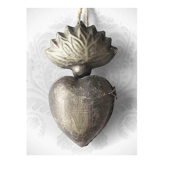 Metal Mini Milagro Sacred Heart