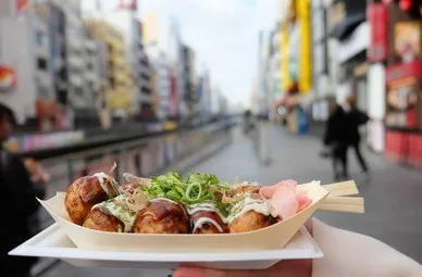 Original Quality Fresh Ingredients Salty Sweet Bag Packaging Takoyaki And Sauce with Octopus And Wheat Flour