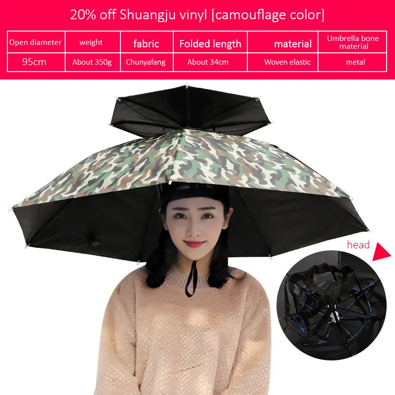 Custom Logo Motorcycle Rain Fancy High Quality Hat Women Cute Printed Scooter Umbrella