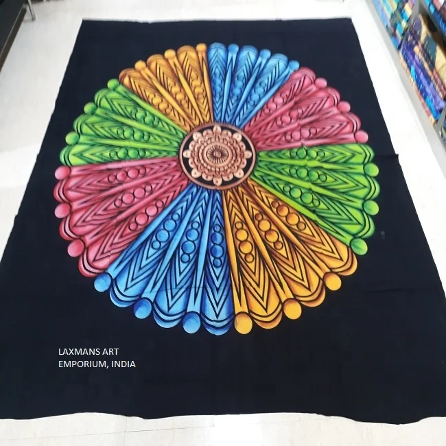 New Mandala Designs Mix Hand Painted Multi Color Cotton Bed Sheets/Wall Hangings Tapestry Wholesale