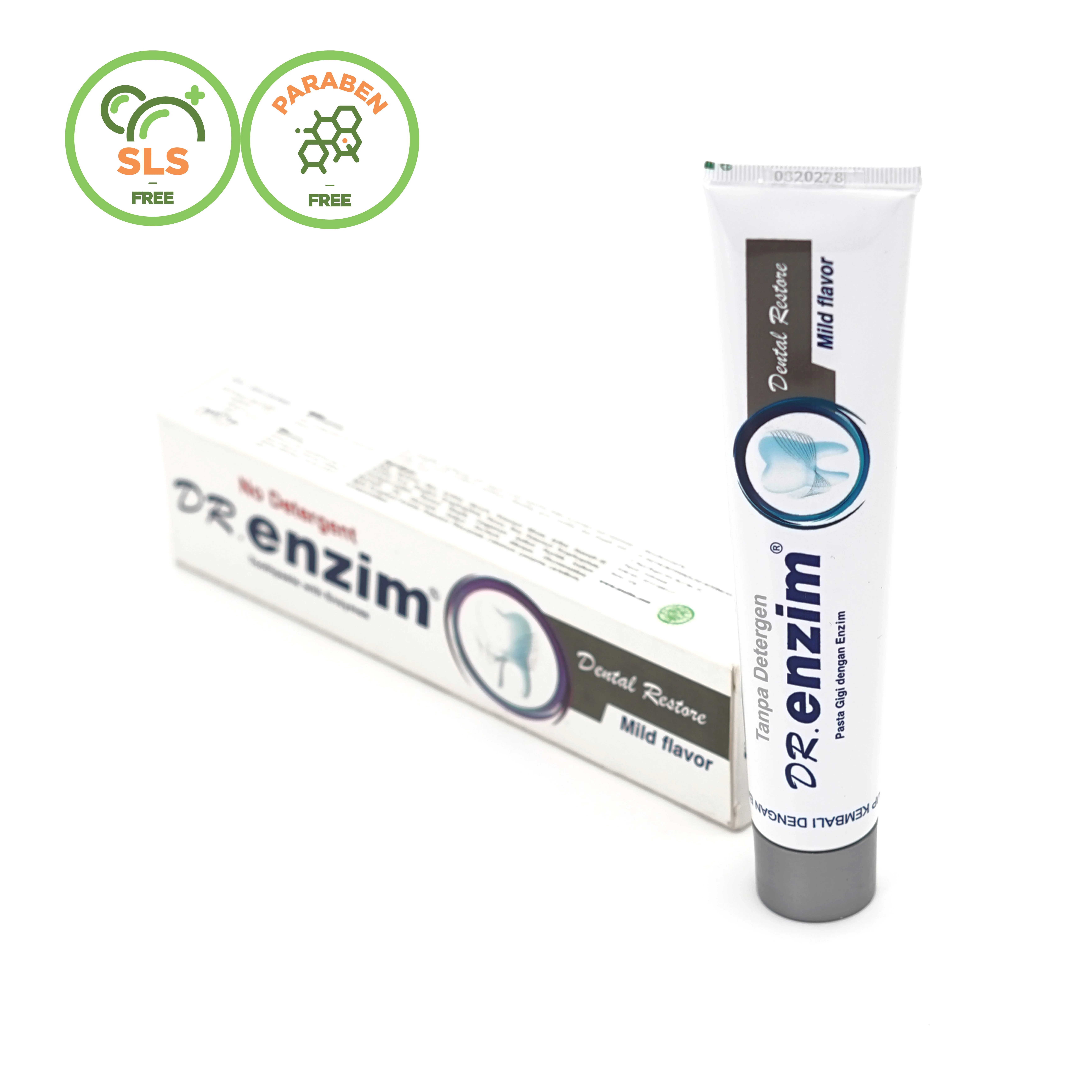 Зубная паста Dr. Enzim по лучшей цене 100 мл/124 г с мягким ароматом без испарений парабеном и моющего средства
