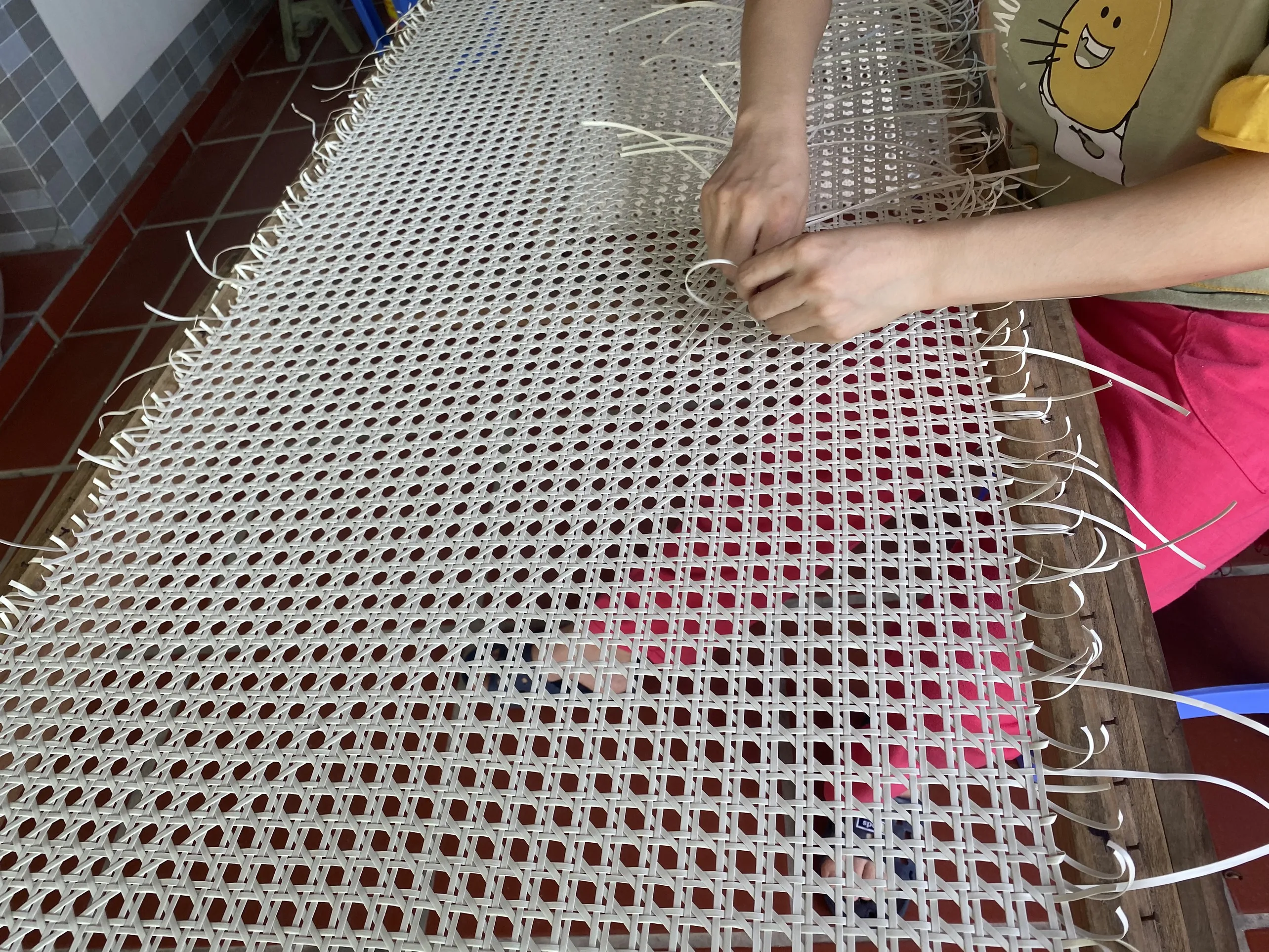 Half Inch Open Mesh Cane Webbing Roll 100% Natural Rattan Webbing Raw Material High Quality Supply From Vietnam