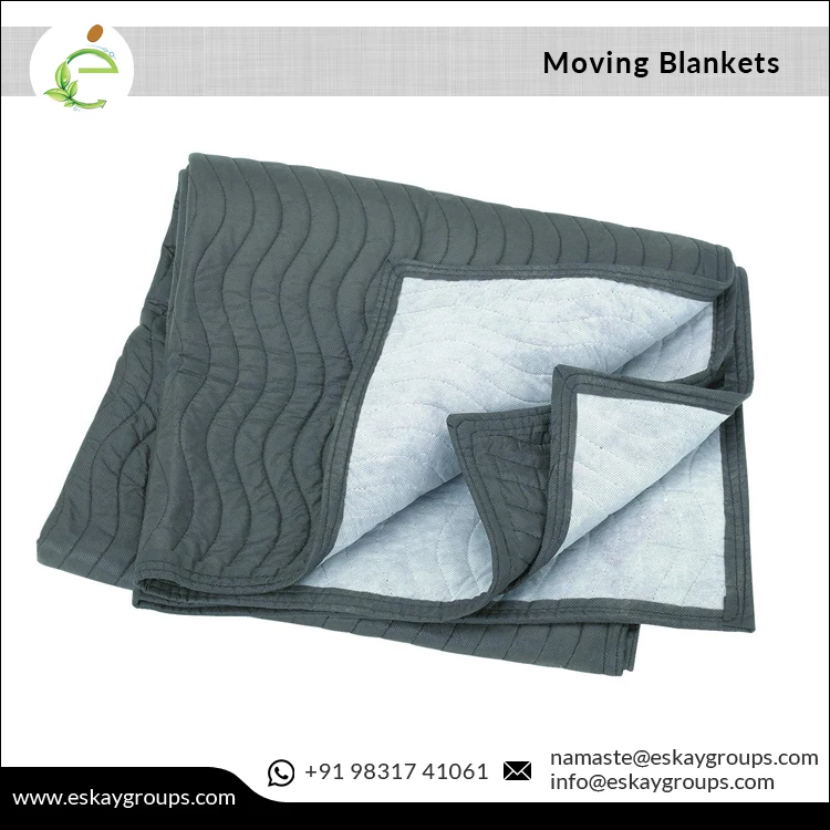 72 x 80 inch Size Non Woven Moving Blankets for Furniture Wrapping, Picnic and Paint Protection