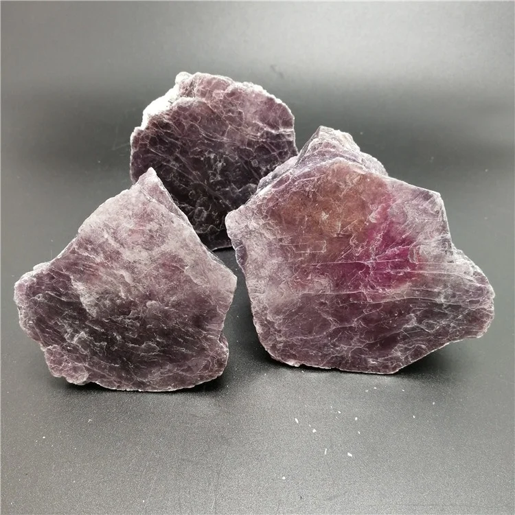 Wholesale High Quality Natural Mica Mineral Crystal Stone Specimen Purple Lepidolite Slice for Decoration
