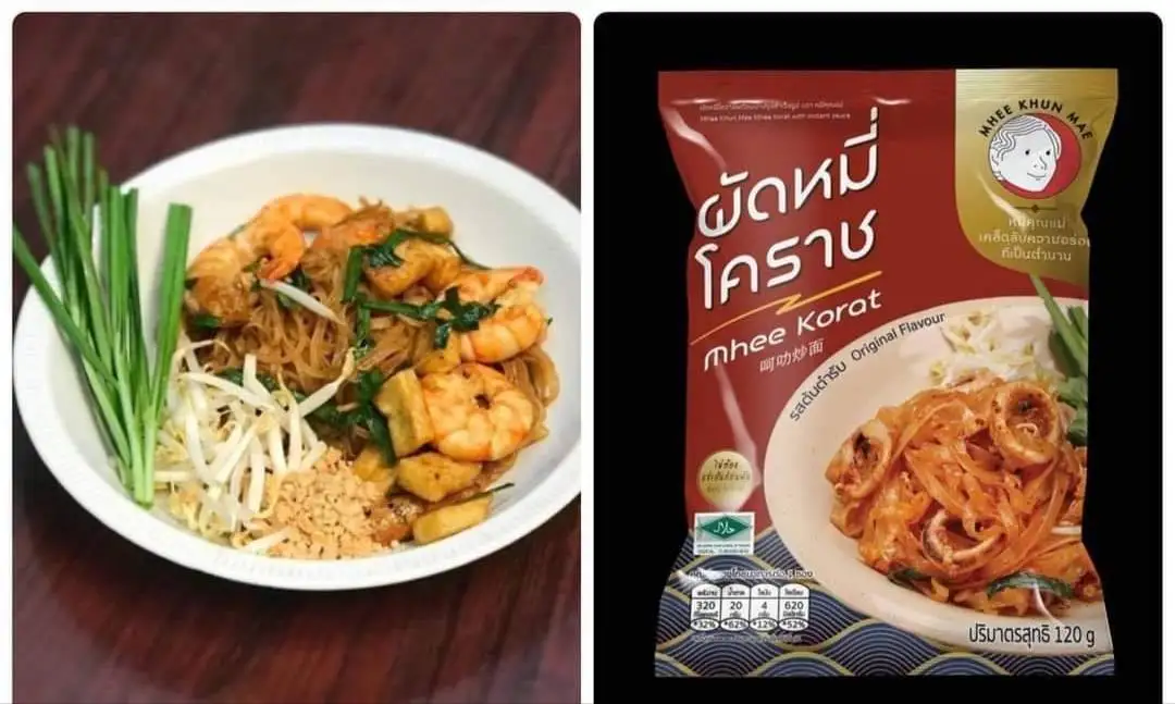 Halal Foods Instant Noodles Pad Mee Korat Instant Food Premium Quality for 100% Export Wholesale Famous Brand