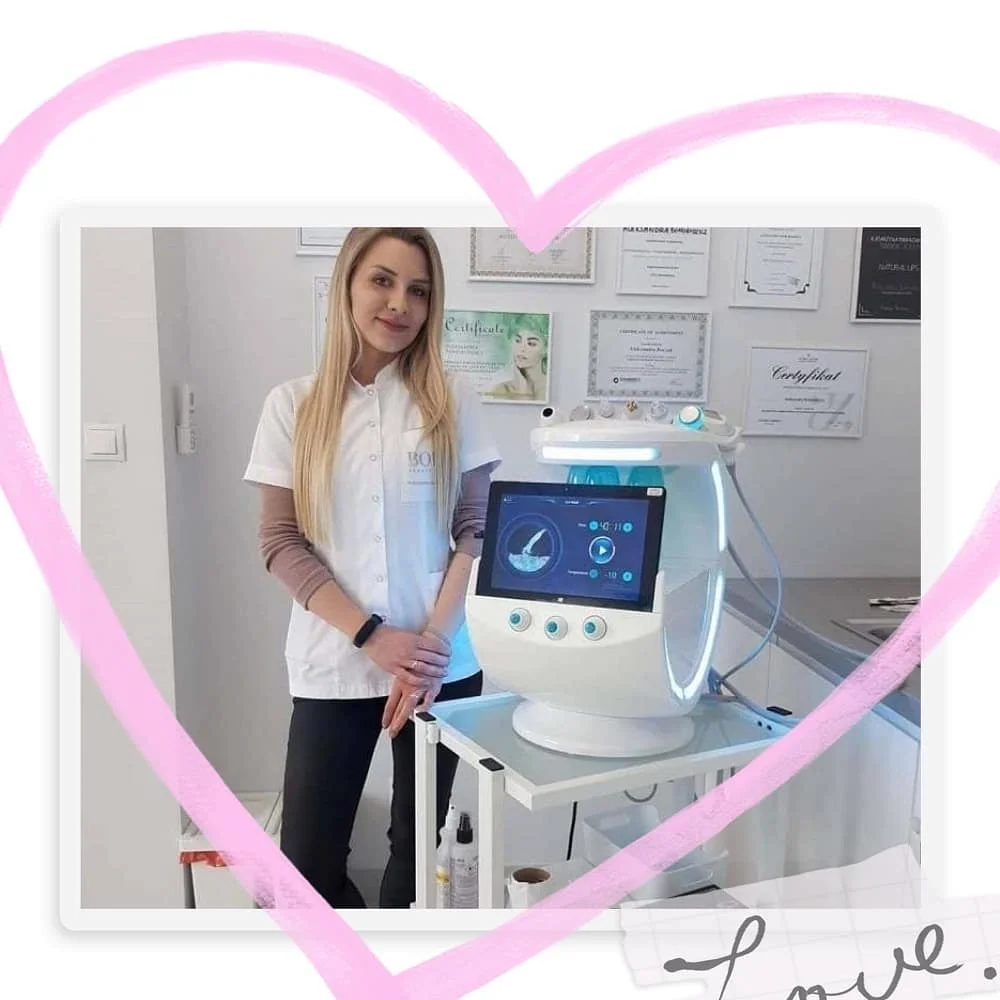 
Hydrofacials 7 in 1 hydra deep cleaning ice blue H2o2 water aqua peel Hydro Dermabrasion Microdermabraision Machine 